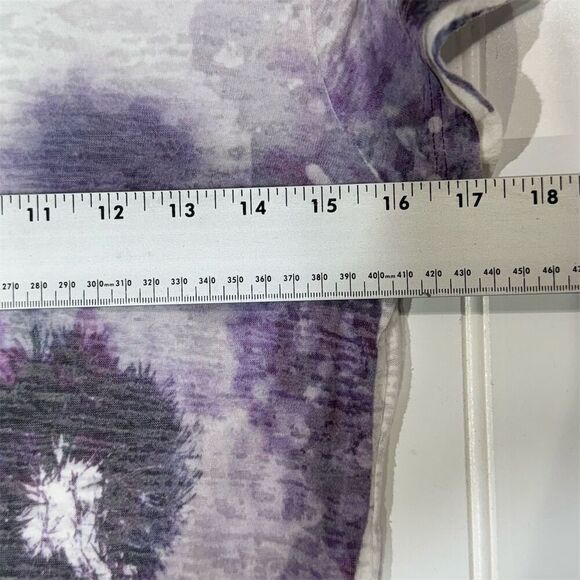 Mudd L burnout tee dandelion graphic Y2K naturecore goblincore fairy grunge - Picture 3 of 6